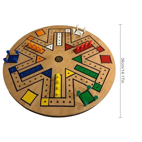Fast Tracking Game - Wooden 24 Marbles