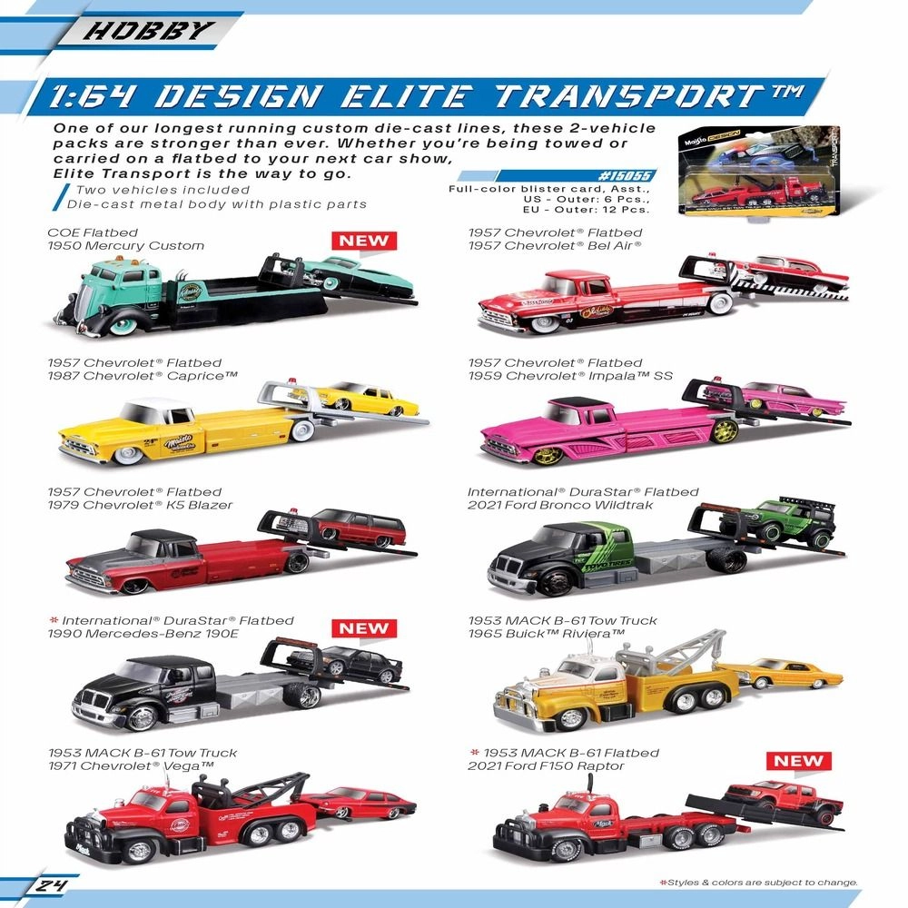 COE Flatbed + 1929 Ford Model A - Die-cast 1:64