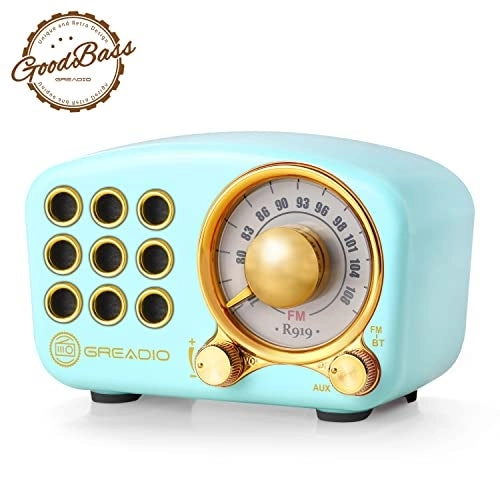 Greadio GR919B - Retro Bluetooth 5.0 Blue
