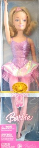 Barbie Beautiful Ballerina Doll - 11.5" glittery purple Tutu Ages 3+