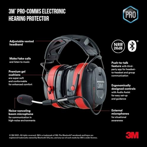 Pro-Comms Electronic Hearing Protector - Bluetooth