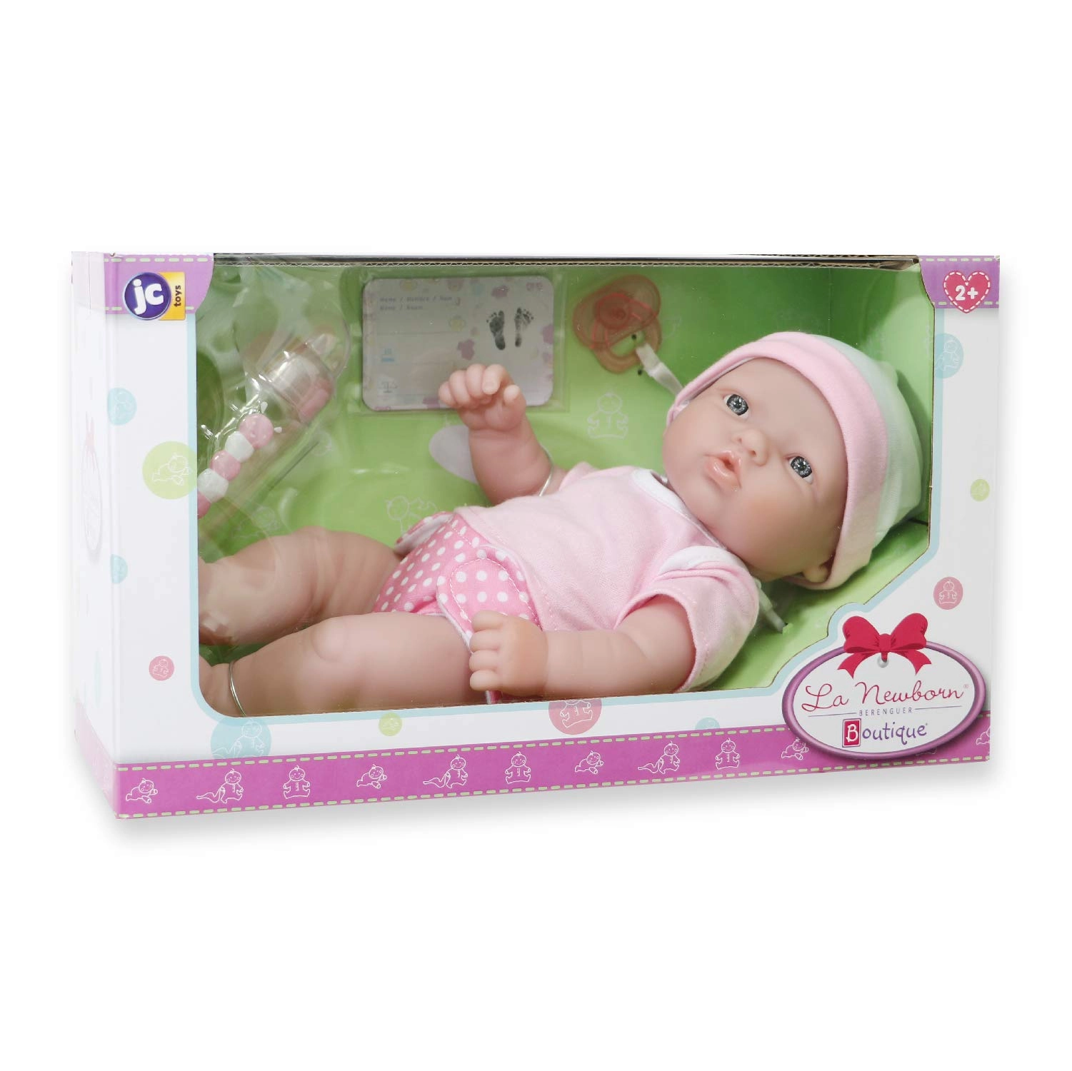 La Newborn Baby Doll Gift Set - 12" Pink Ages 2+