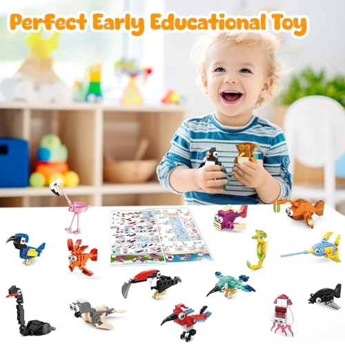 Mini Animal Building Blocks - 24 pcs