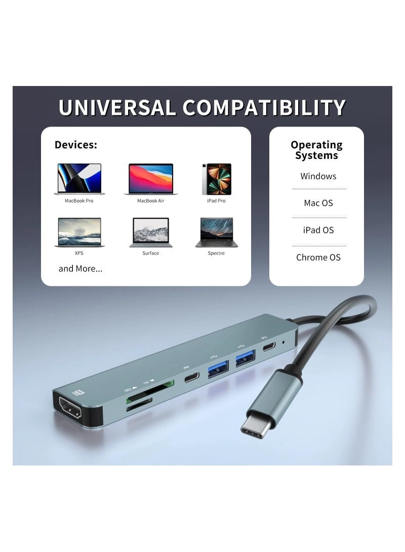USB C Hub - 4K HDMI 100W PD