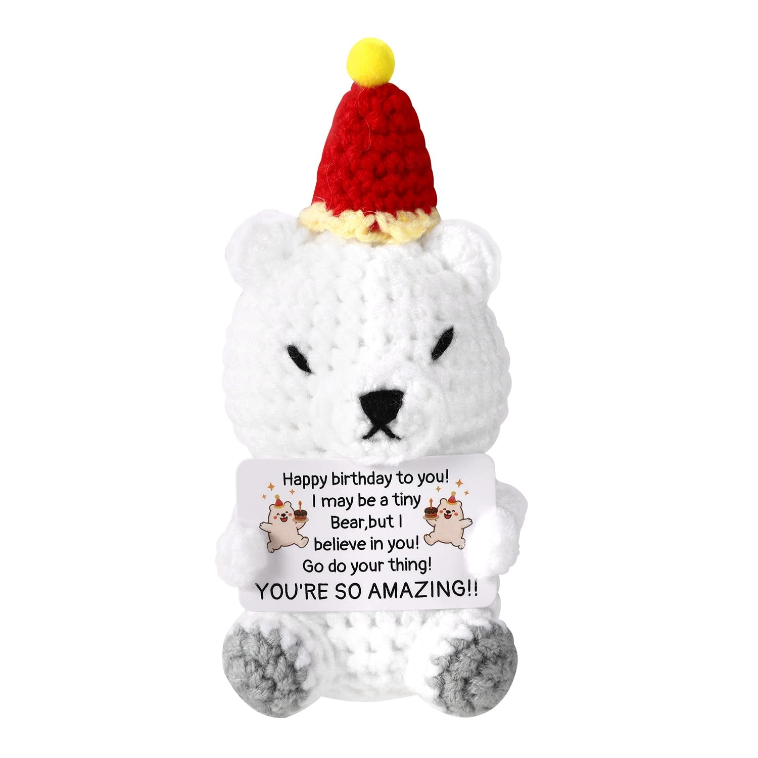 Polar Bear Positive 10 cm Crochet