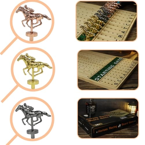 Horse Racing Board Game - Solid Wood Luxury Edition