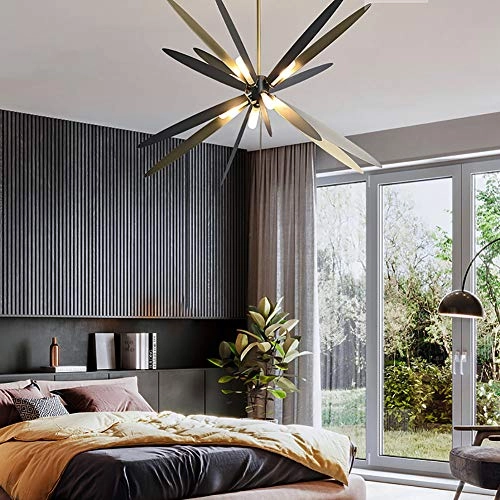 Dragonfly Chandelier - Electroplating outer black inner gold wire 76*60cm