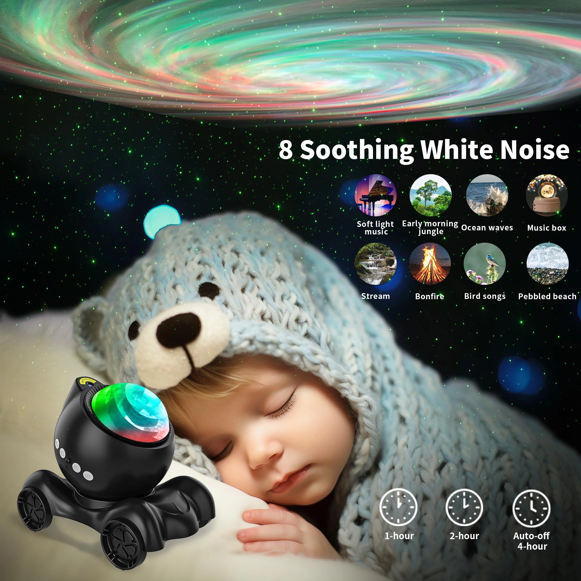 Star Projector - Corded Electric Solid White