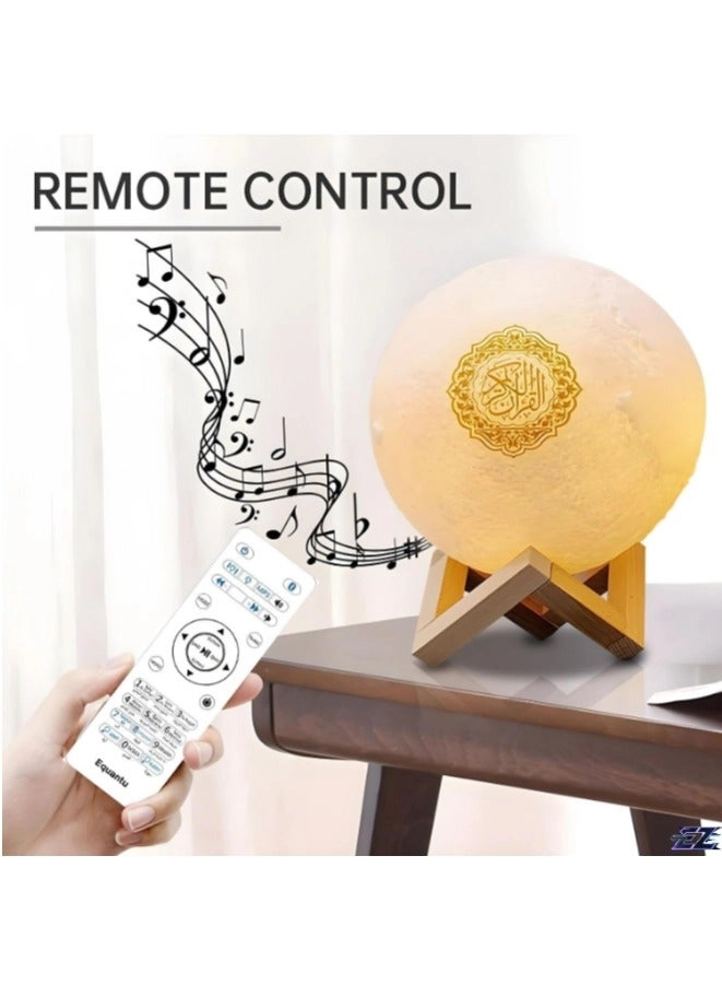 Moon Lamp Quran Speaker - 7-Color LED