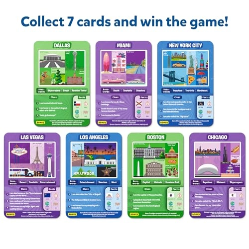 Guess in 10 American Cities - Card Game