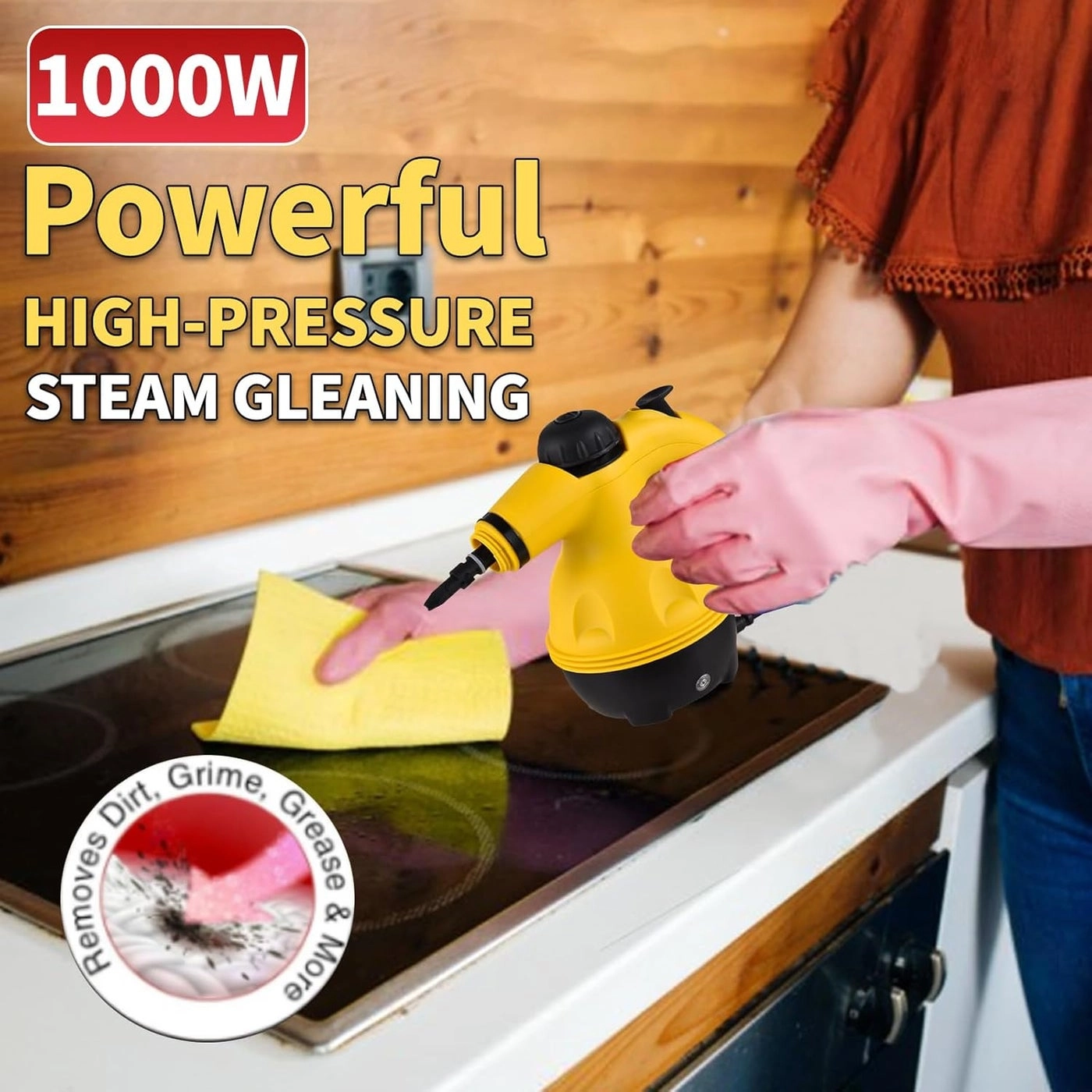 High Temperature Steam Cleaner - 1000W Handheld