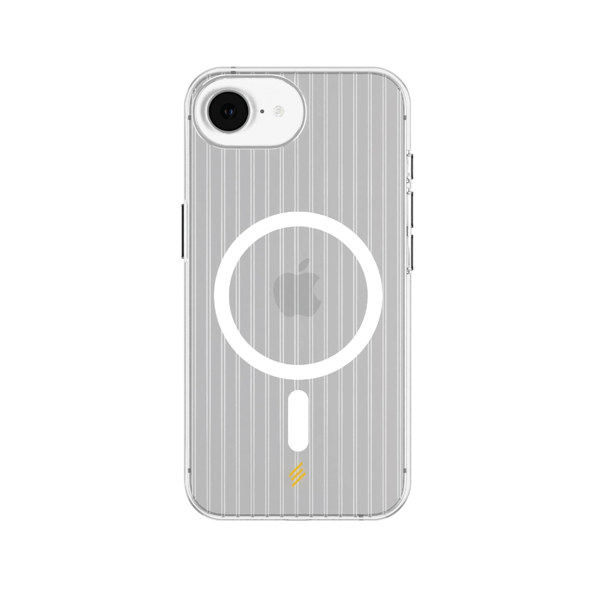 Magnetic Groove Clear Case for iPhone 16E