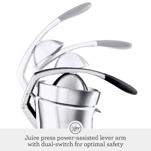 Citrus Press Pro - Brushed Stainless Steel Quadra-Fin juicing cone