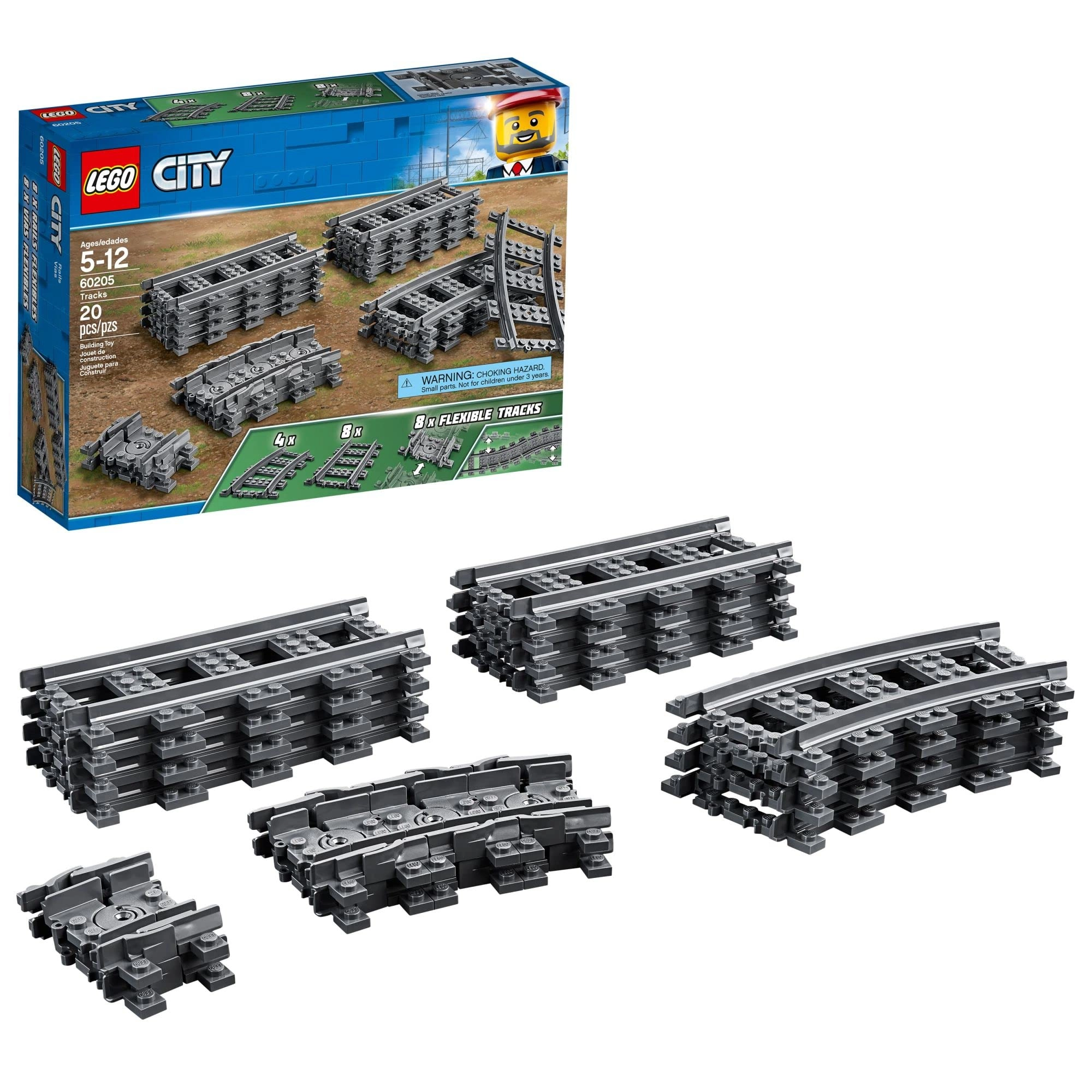 City Tracks (60205) - Train Track Expansion