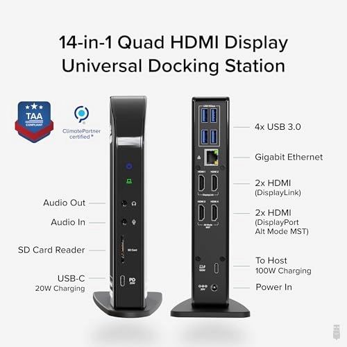 USB C Docking Station - USB-C USB4 Thunderbolt 3/4