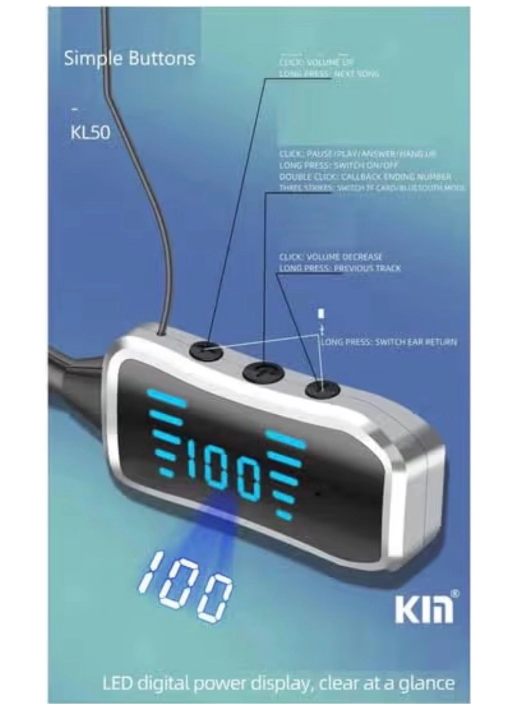 KL50 Wireless Earphone Bundle