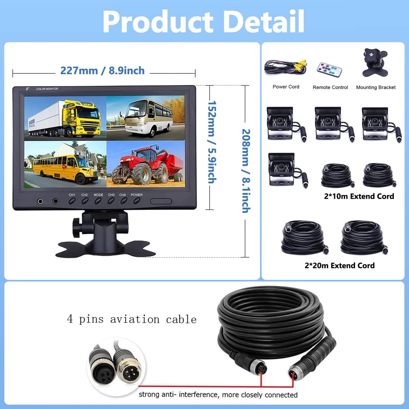 M1810UK - Night Vision 800(RGB)×480 pixels