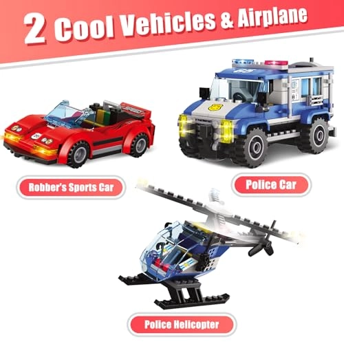 City Police Catch Thief - 655 pcs Multicolored