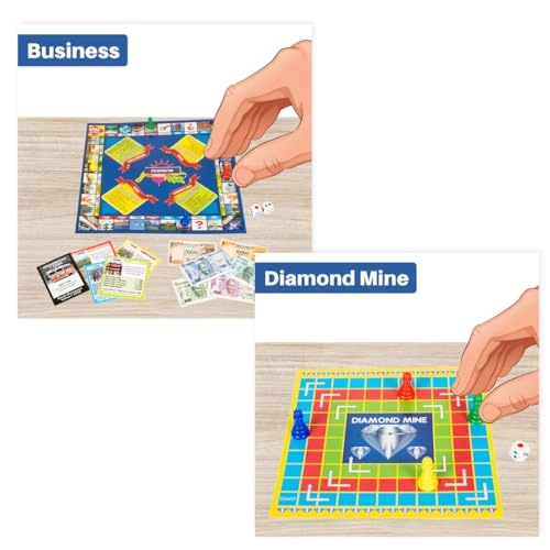 Brainvita + Ludo + Snakes & Ladders + Business + Car Rally + Diamond Mine + Cricket