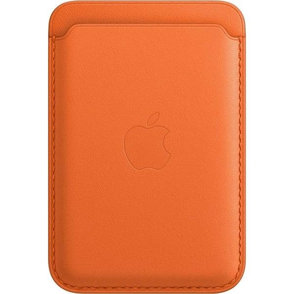 Leather Wallet with MagSafe - Orange