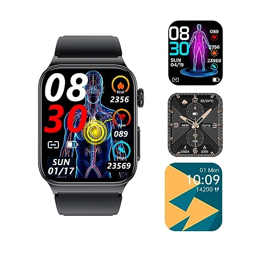 Blood Sugar Smartwatch - Heart Rate Blood Pressure Blood Oxygen