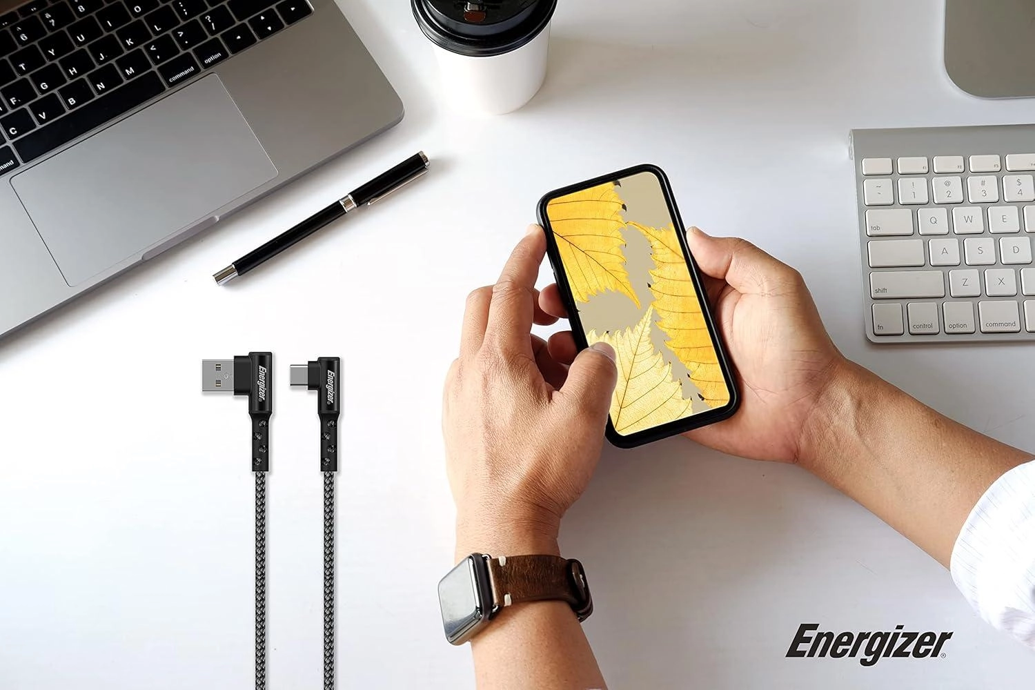 Energizer Lightning Cable USB A to Type C 2m