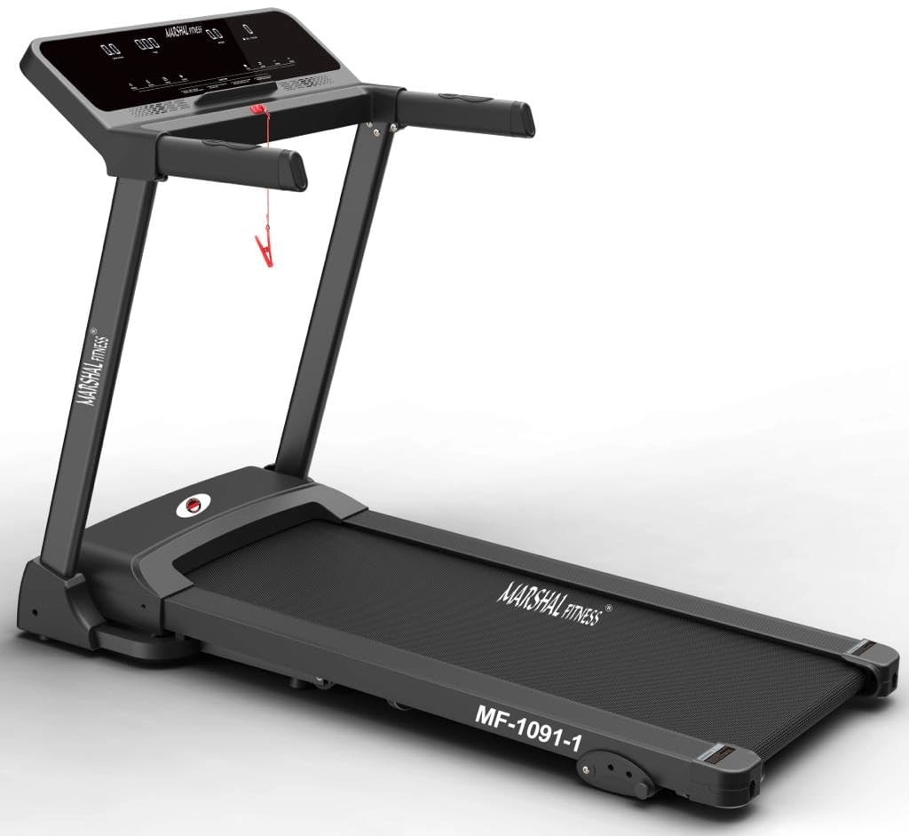 Marshal Fitness High-Performance Motorized Treadmill - 4.0 HP 120 × 45 cm