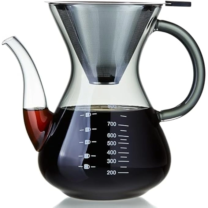 French Press - HighHeat Borosilicate Glass 304 Stainless Steel Filter 600Ml20Oz