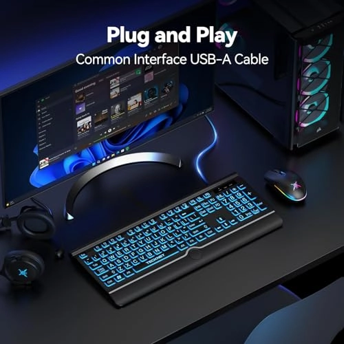 Large Print Backlit Keyboard - Wired