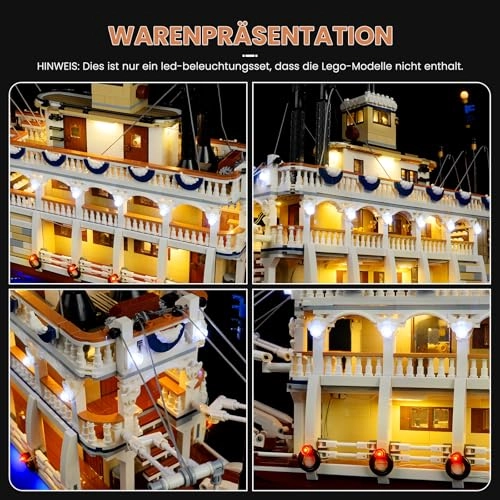 LED Lighting Kit for LEGO River Steamer 21356