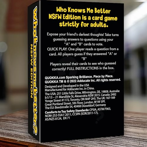 Who Knows Me Better NSFW Edition - English Adult 500