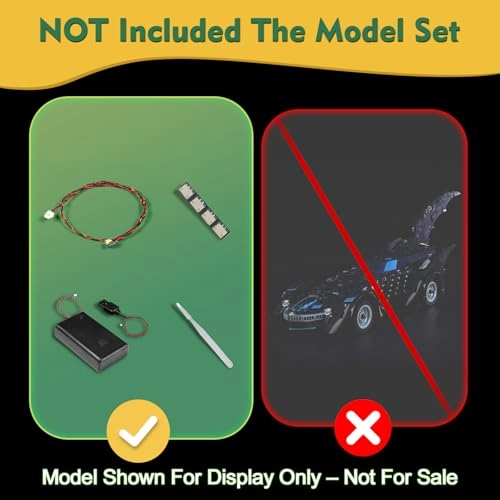 Light kit Compatible with Lego 76304 Batman Forever Batmobile - LED Standard Version