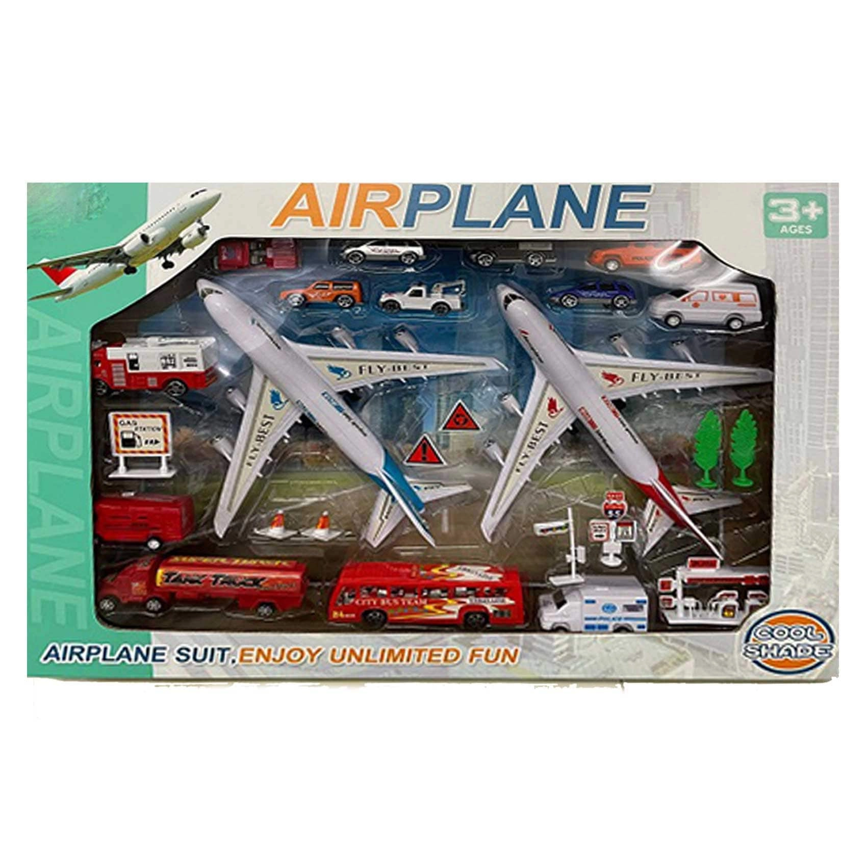 Carrefour Round The World Airport Playset - 12pcs