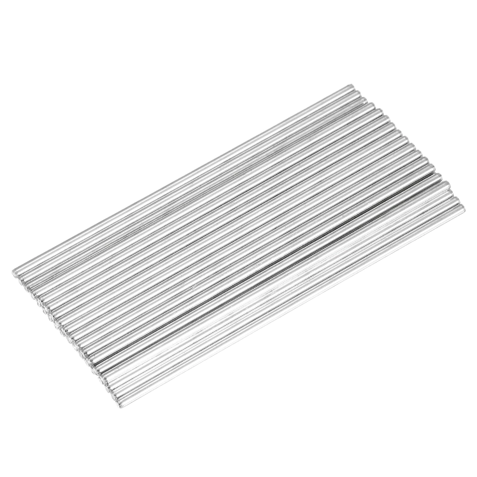 SourcingMap Round Rod Axles - 30pcs 2mmx80mm Silver