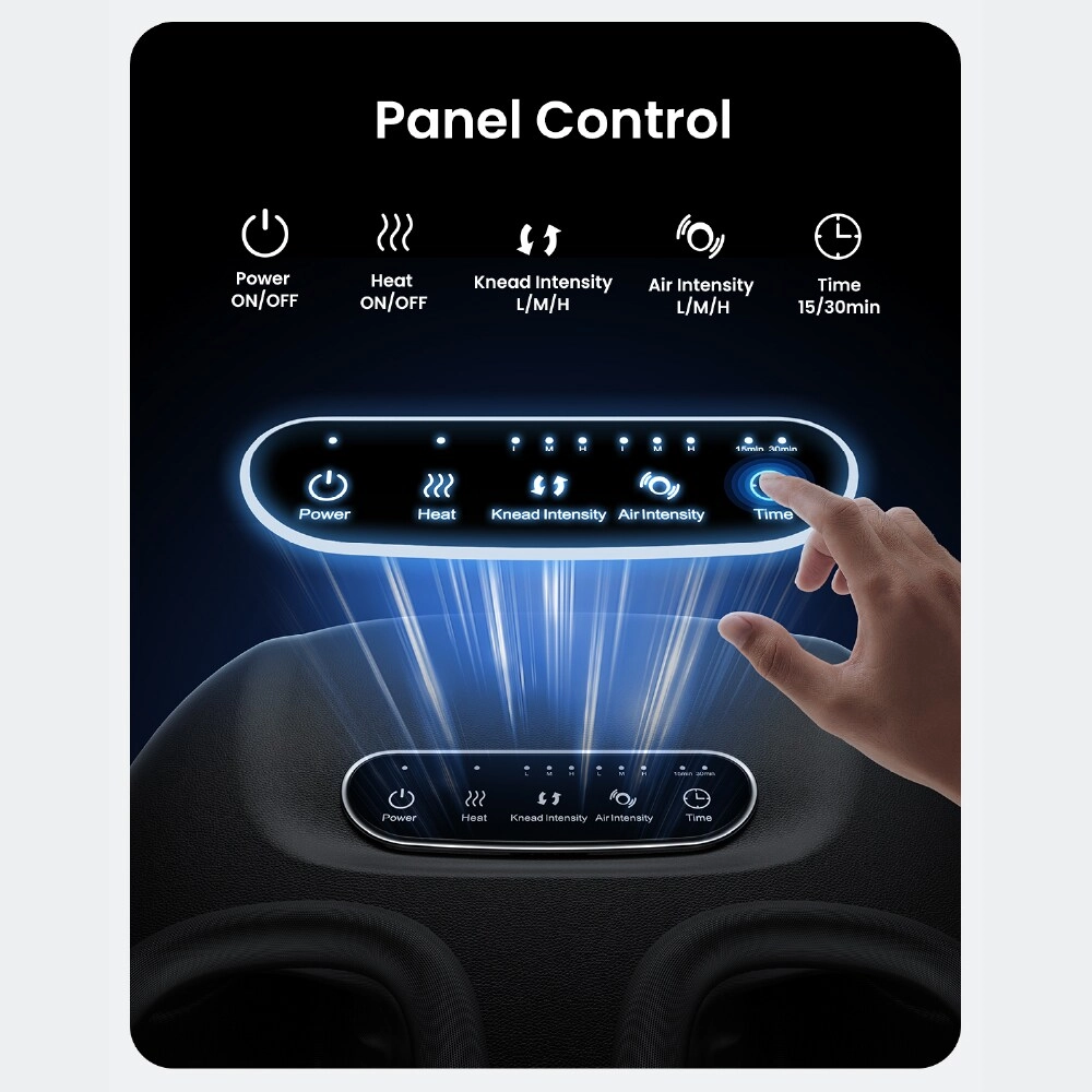 Portable Shiatsu 3D Kneading Massager - Heat