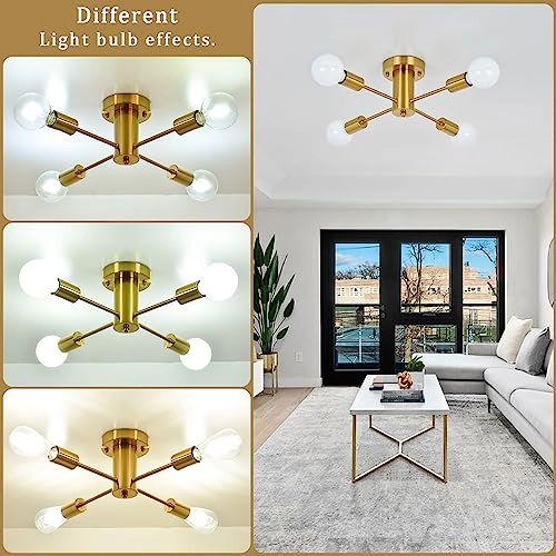 4 Flammig Deckenlampe