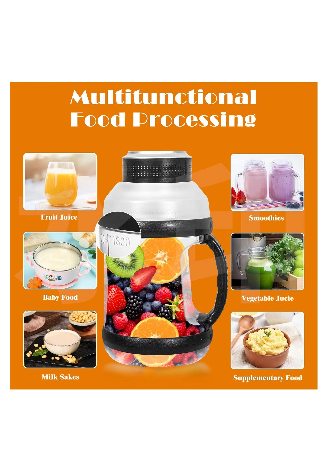 Portable Blender - USB Rechargeable IPx67 Waterproof BPA-Free