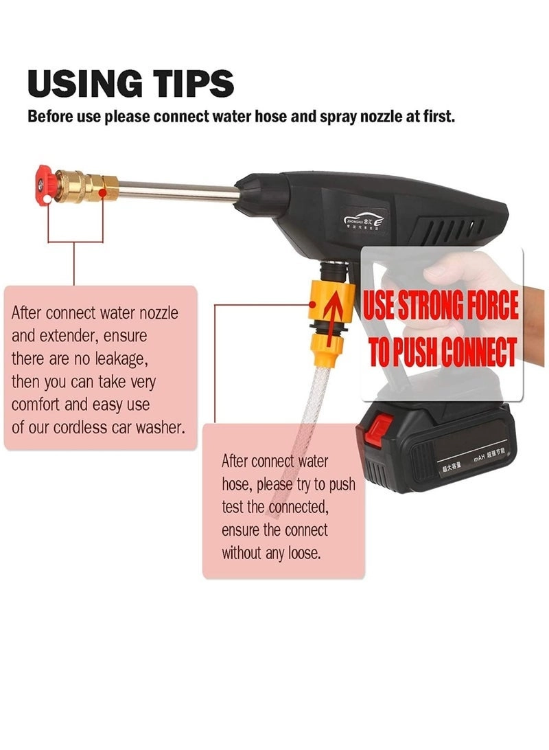 Cordless Portable Washer - 48V 200W 30Bar