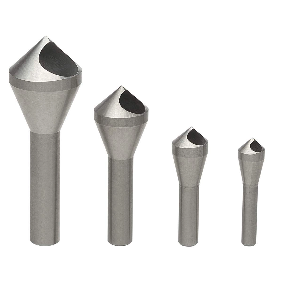 Countersink Chamfer Tool - High Speed Steel HSS (4241) 4pcs 2-5mm,5-10mm, 10-15 mm, 15-20mm