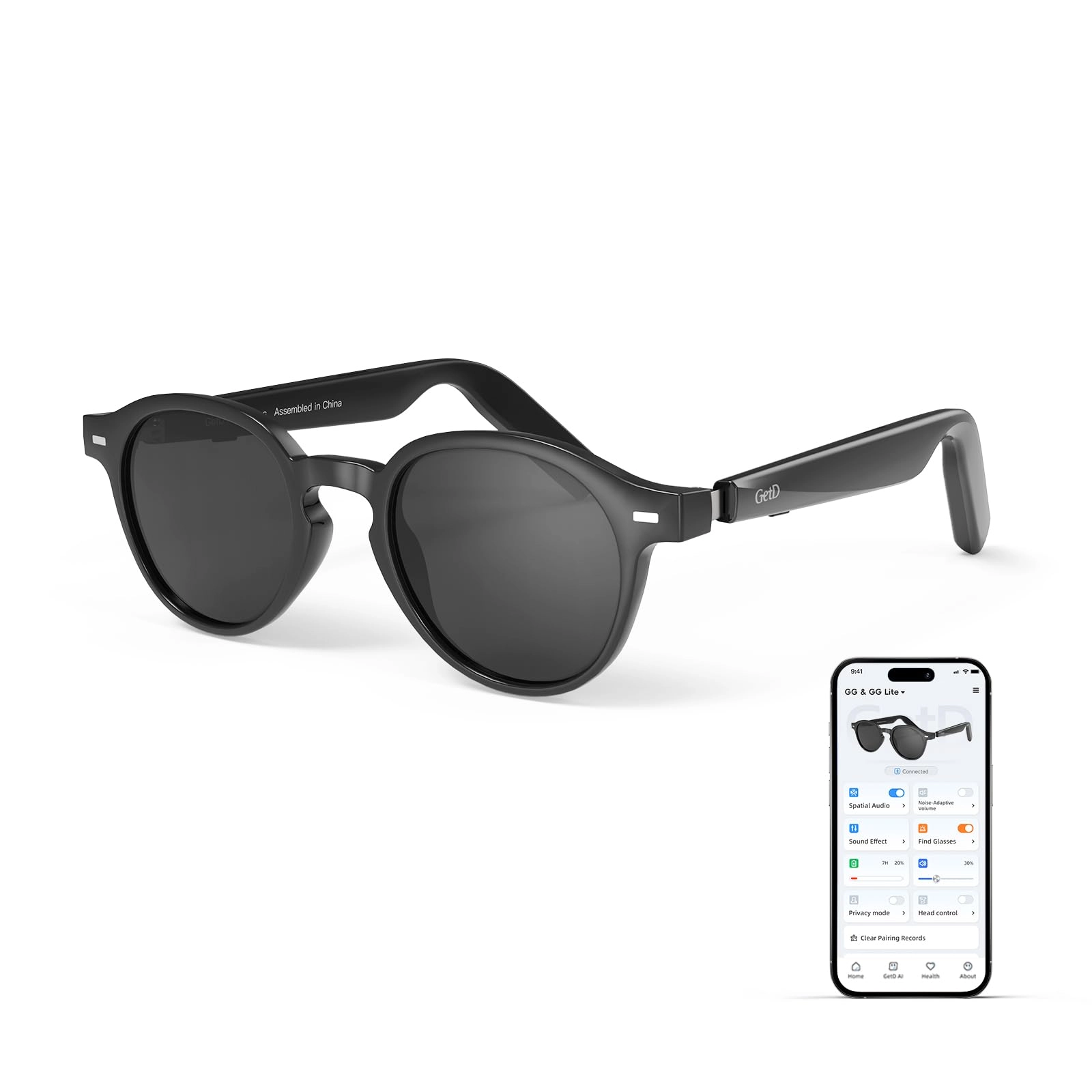 GetD AI Glasses - 145 Languages 11H Music