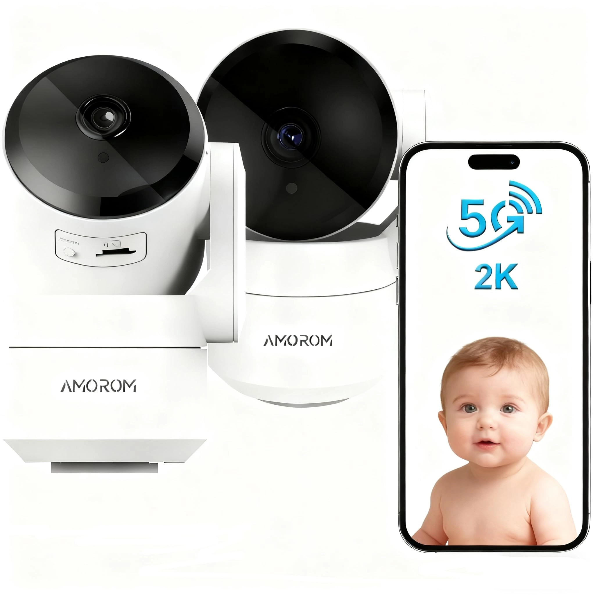 AMOROM Indoor Security Camera 2K