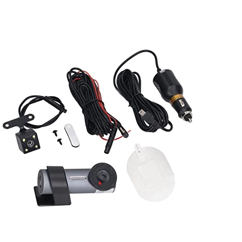 Car Front Rear Dash Cam - 150° Wide Angle WiFi 360° Rotatable