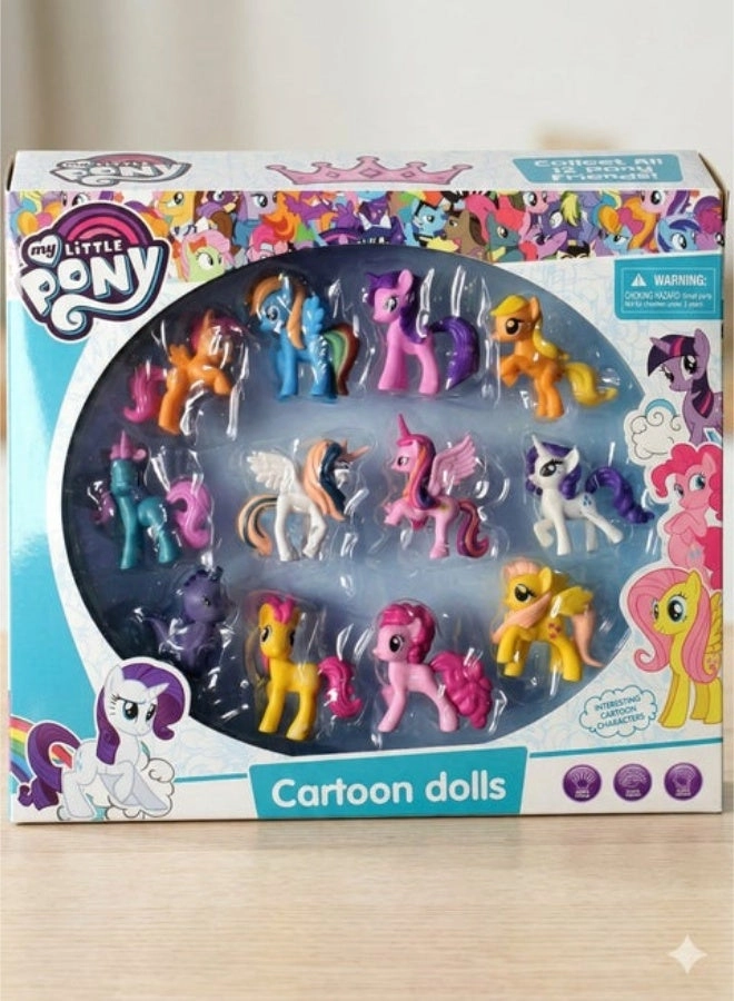 Mini Pony Figures - 3 yr(s) 12 pcs
