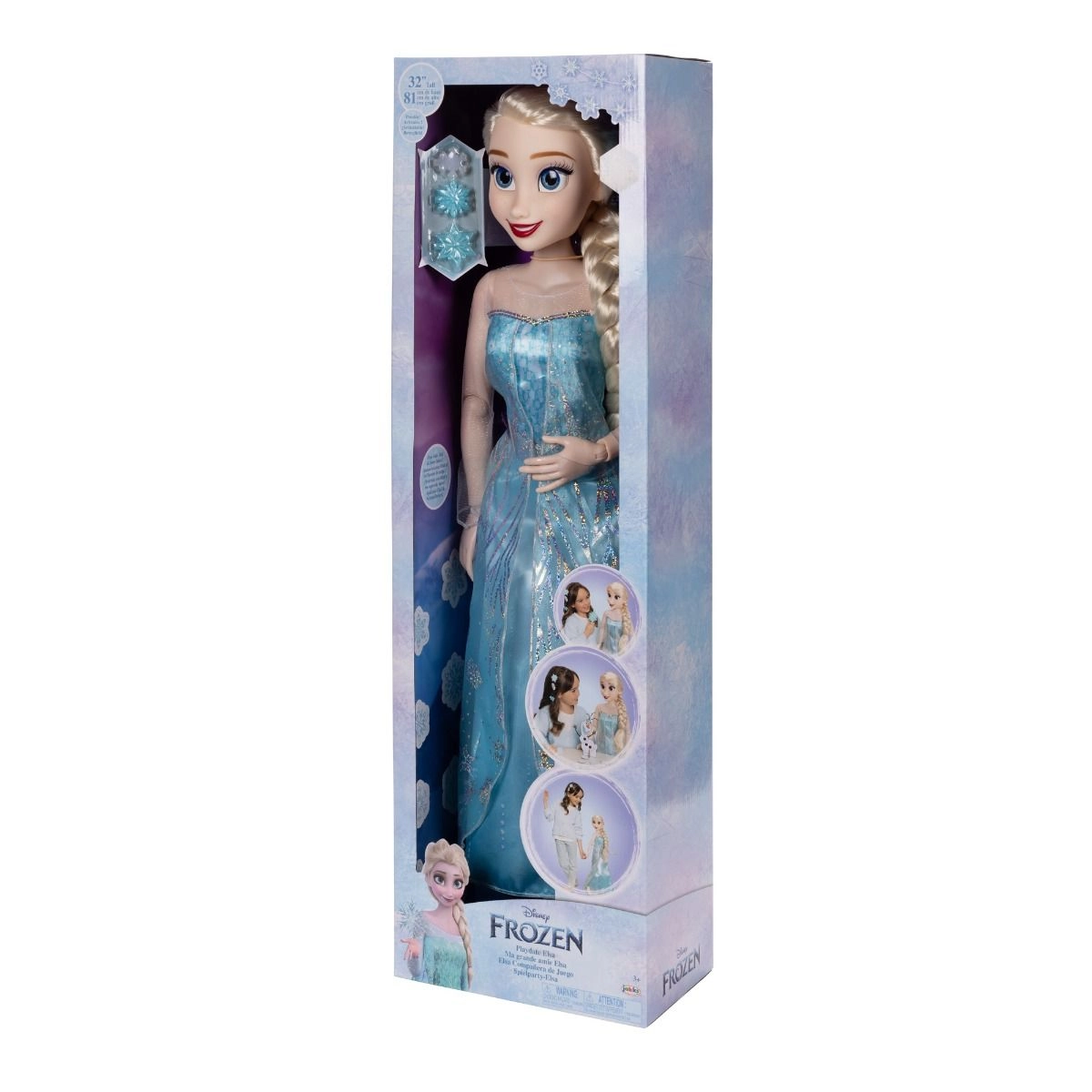 Elsa Doll - 32-Inches Polyester Ages 3+