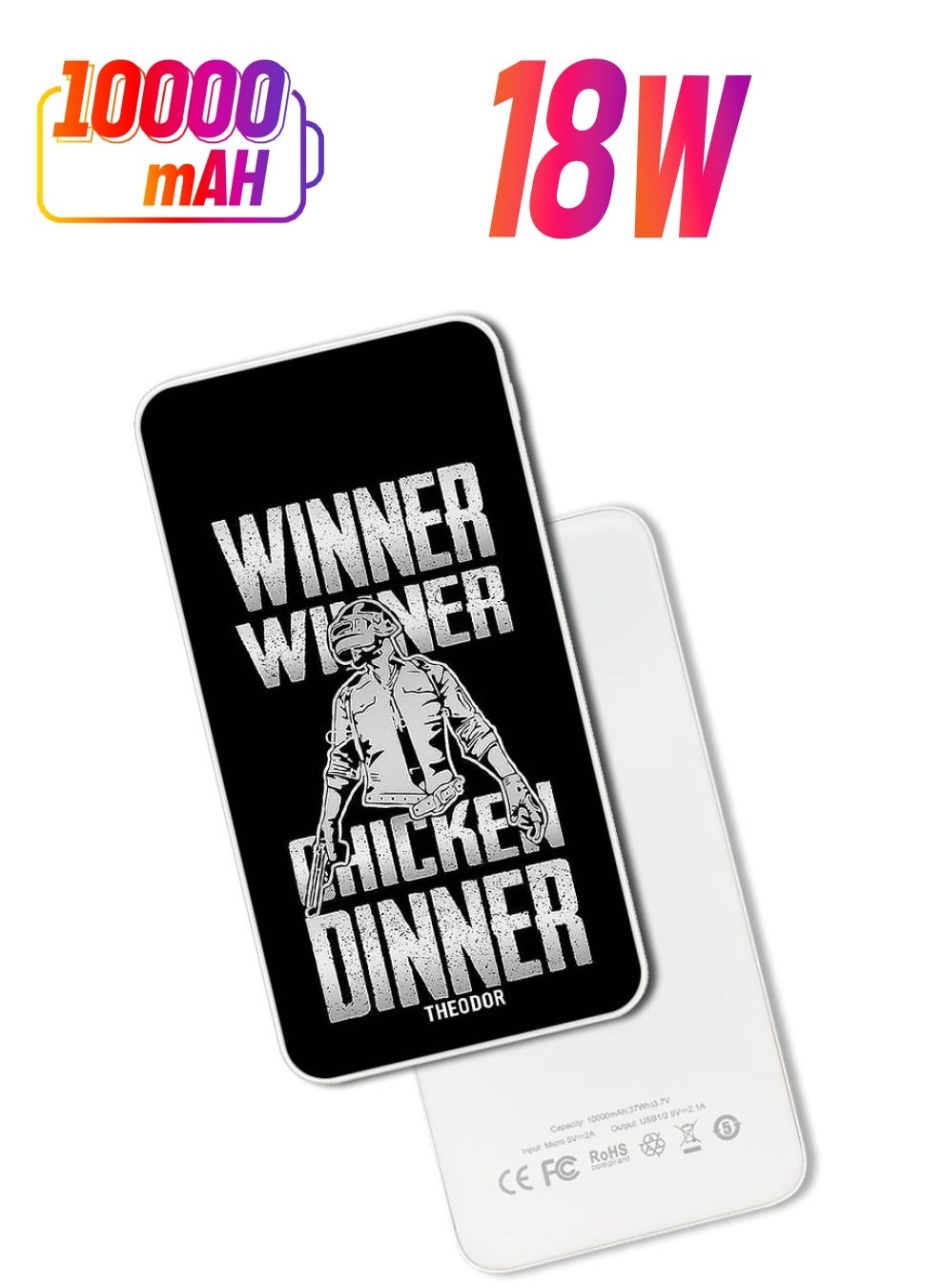 Theodor PPBA685 - 10000 Watt-hour 18W 10000mAh