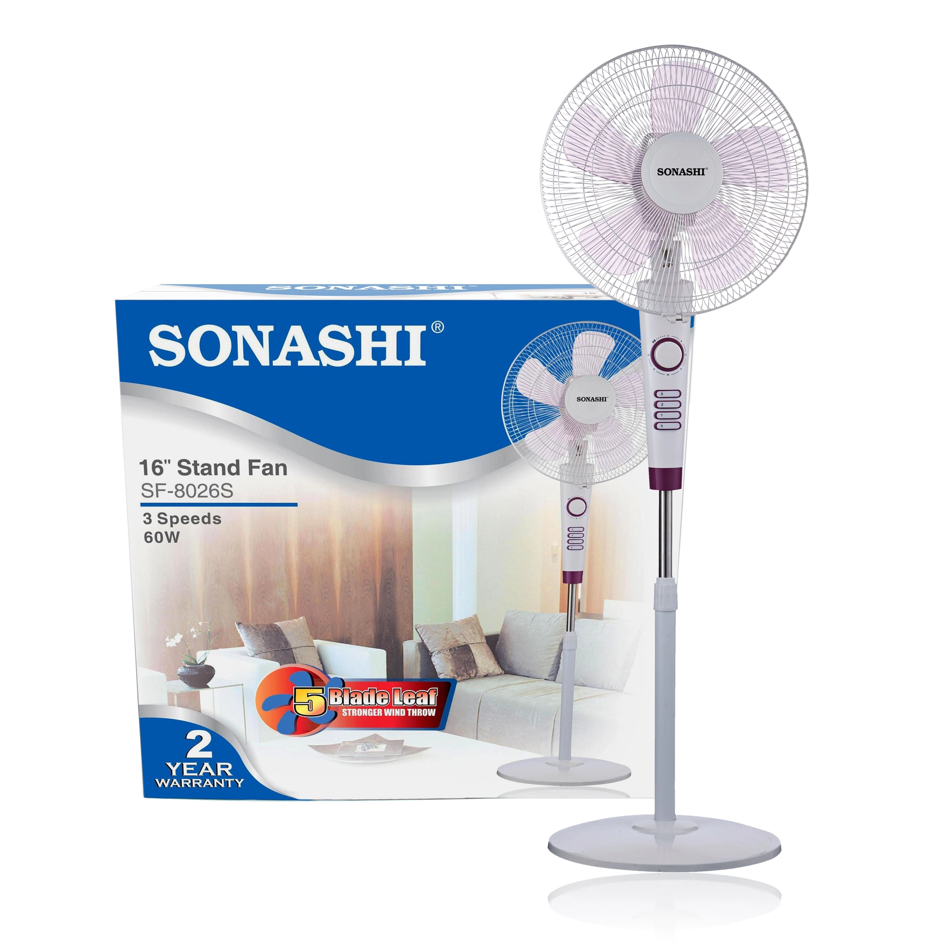 SF-8026S - 16 Inch 3 Speeds