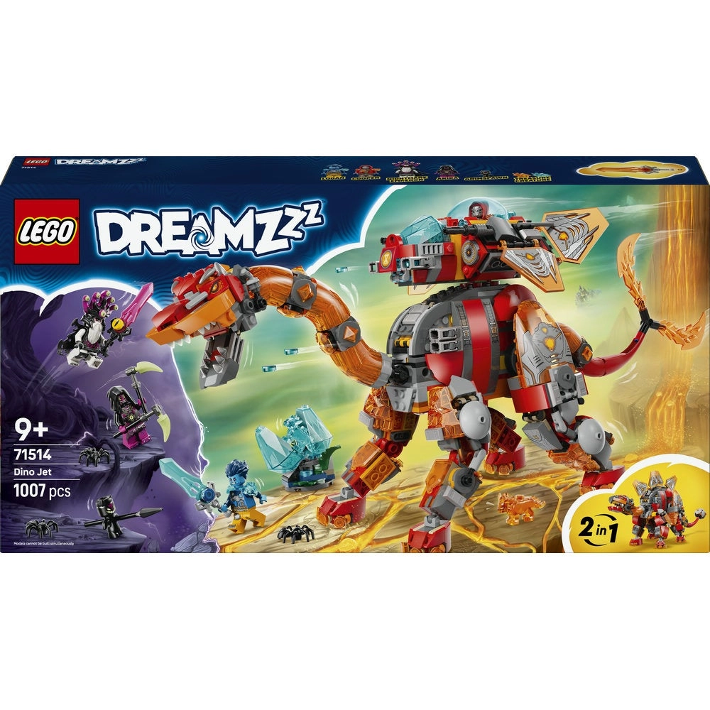 DREAMZzz 2in1 Dino Jet (71514) - 4 Minifigures 2 Treasure Creatures