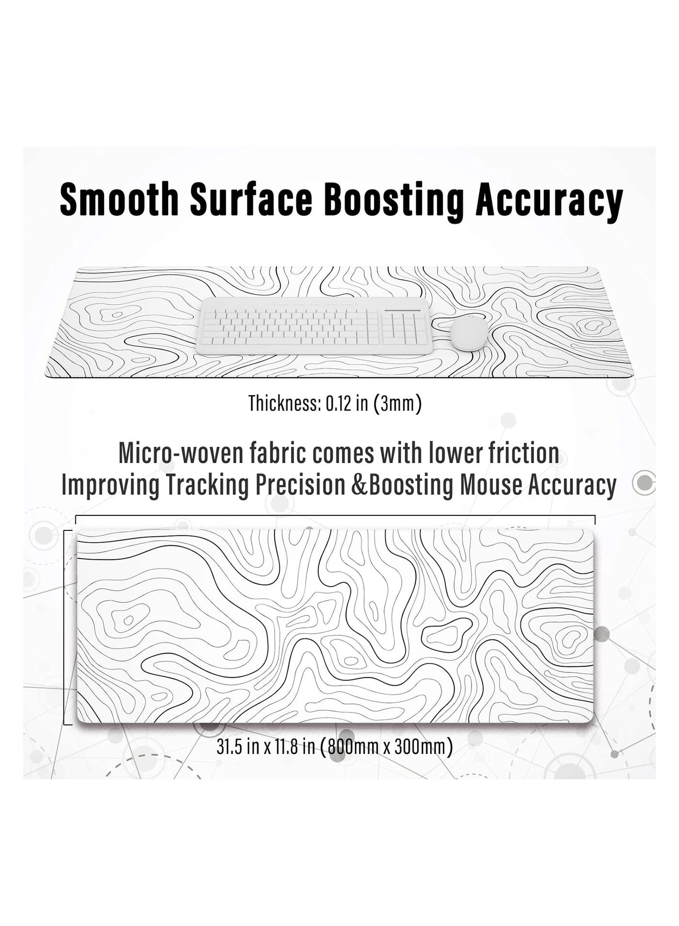 Large Gaming Mouse Pad - 80x30 cm