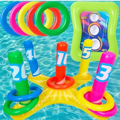 sloosh Ring Toss + Corn-Toss Game + Air Pump