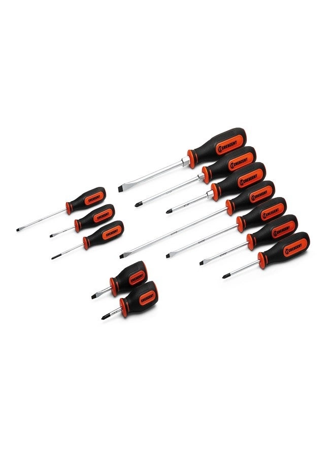 Crescent CSDS12PCSET Slotted and Phillips Screwdriver Set (12 Pcs)